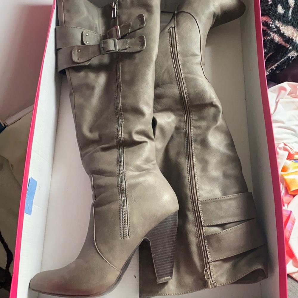 Gray Boots